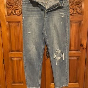 Women’s GAP size 10/30 Distressed mom jean